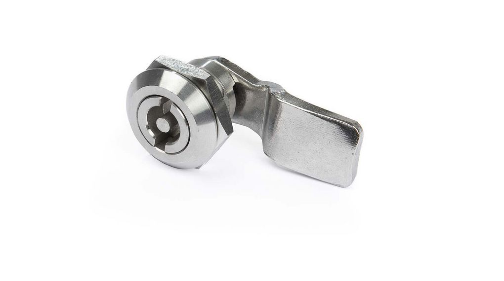 Skåplås, IP54, 13 mm, Rostfritt stål